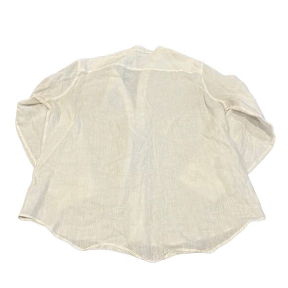 Murano Baird McNutt Linen Linen Button-Front Shirt size L - Picture 2 of 10